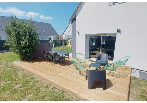 Балкон, Villa Mon Rêve 12 pers à 500m de la plage (Villa Mon Reve 12 pers a 500m de la plage) in Брехаль