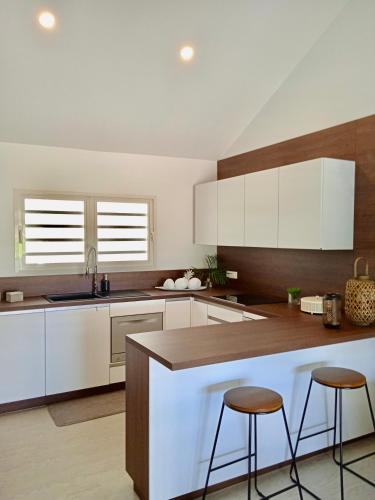 مطبخ, Appartement F2 indépendant, plages 5 min à pied (Appartement F2 independant, plages 5 min a pied) in بوناويا