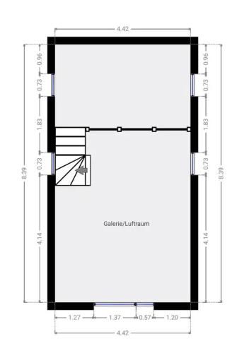 Floor plans, Ferienhaus Gartengluck in Hohenschönhausen