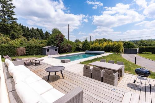 Property with heated pool near Deauville