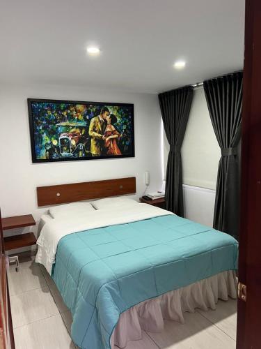 1 double bed
