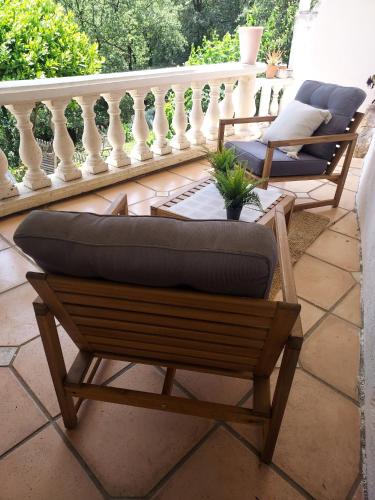 外部景觀, CHARMANT 2 PIECES DANS VILLA INDIVIDUELLE TERRASSES JARDIN in 卡爾羅