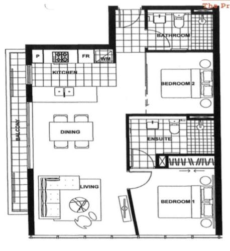 Chatswood CBD 2BR l Balcony l Parking l Office