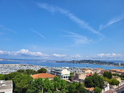 La Pointe Rouge vue mer, Marseille