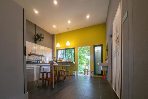 Kitchen, Paknap Hostel in Nan