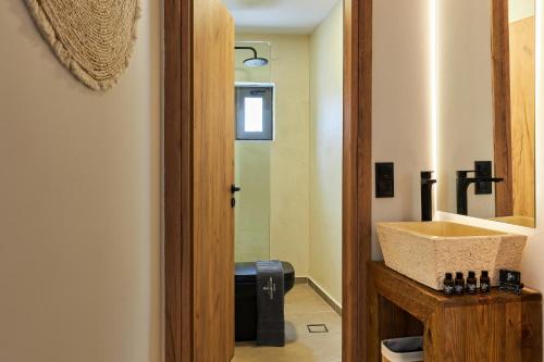 Bathroom, Mylostassi Villas with Balcony Plunge Pool in Lasithi Plateau