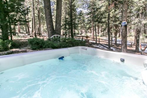 Cornerstone Cabin -Fun and cozy home with a hot tub that backs to the National Forest! in Big Bear Lake, USA