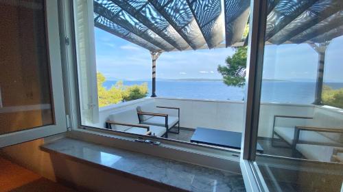 Erkély/terasz, Nautilus-Bay Holiday home with 5 rooms, on the beach, for 2-9 persons in Zavala