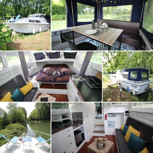 Nuit a quai sur notre vedette! in Meilhan-sur-Garonne