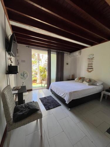 habitación privada con jardín cerca a la playa