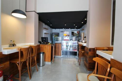 Restoran, Hostel Vida Real in São Paulo