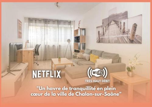 Appartement Zen à Chalon-sur-Saône - Location saisonnière - Chalon-sur-Saône