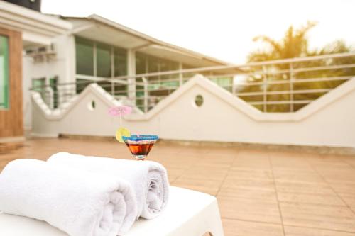 Erkély/terasz, Hotel Manantial Melgar in Melgar