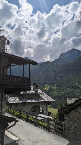 View, La Cleyva in Valpelline