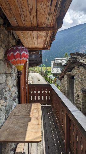 Balcony/terrace, La Cleyva in Valpelline