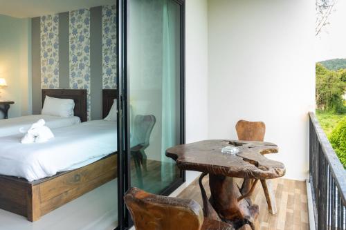 クラビ krabi lighthouse @ aonang 1つ星 ホテル ロビー