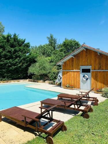 Maison de vacances tout confort, piscine privée & équipements uniques, DORDOGNE