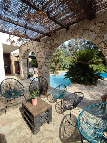 Villa A CASA DI FICU proche d'Ajaccio avec piscine et jacuzzi