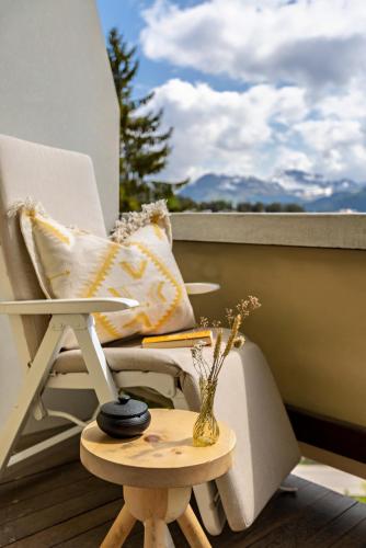 Balkon/teras, Pension Arosa - Self Check-In in Arosa