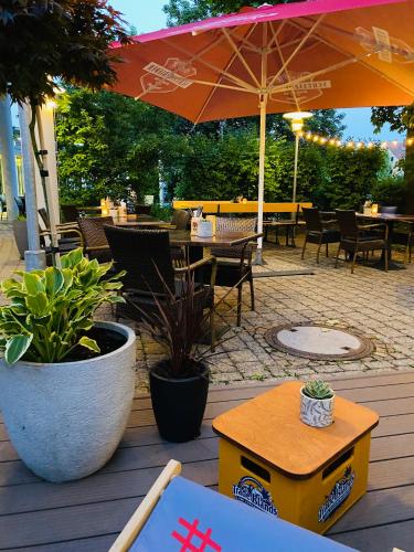 陽台/露台, 卡普茲奈霍夫酒店 (Hotel Kapuzinerhof) in 里斯河畔比伯拉赫