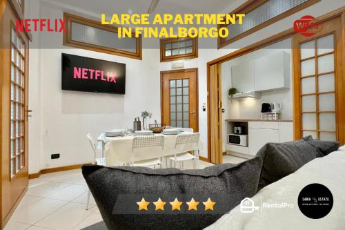  [Finalborgo] Outdoor&Sea, three-room flat w/Wifi in Finale Ligure