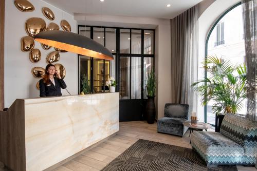 Lobby, Best Western Plus Nice Cosy Hotel in Nice