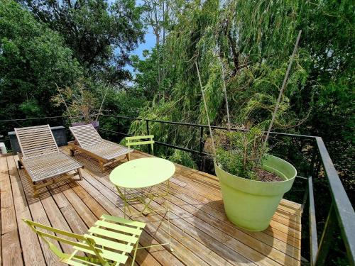 Balcony/terrace, Villa Alyzea Chambre d'hotes reservee aux adultes in Bessan
