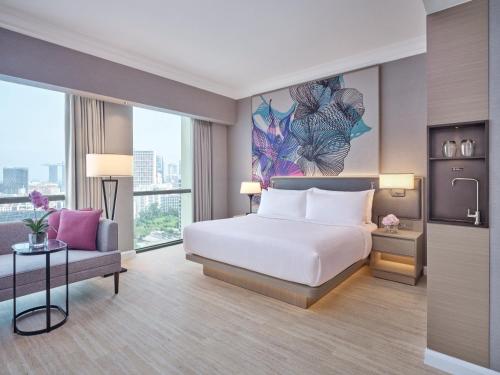 سرير, Grand Copthorne Waterfront Hotel Singapore in كلارك كواي