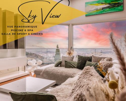 Sky view cinema, piscine, Spa - Accommodation - Ceyrat