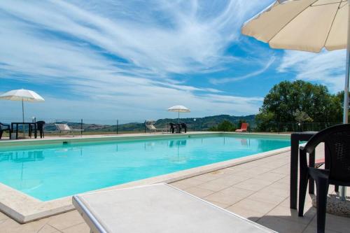  L´Aurora B&B - Rural Villa With Private Pool & Panoramic View Near Montelparo in Montelparo
