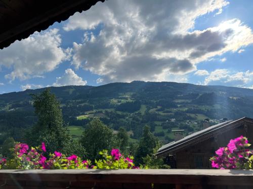 Ferienwohnung Platzhirsch Panorama View Balkon, Gartensauna, Garten, Grillplatz