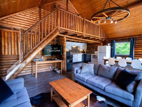 Les Chalets Tourisma - Chalet en bois rond avec spa - Chalet du 4e