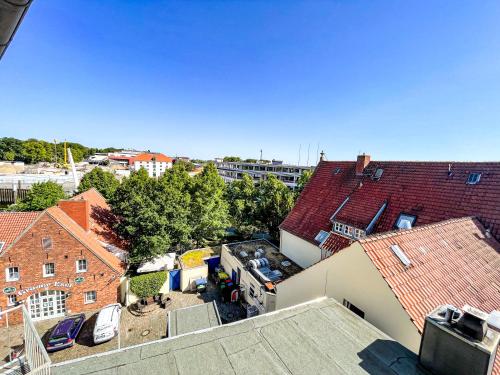 Penthouse mit Blick auf den Yachthafen