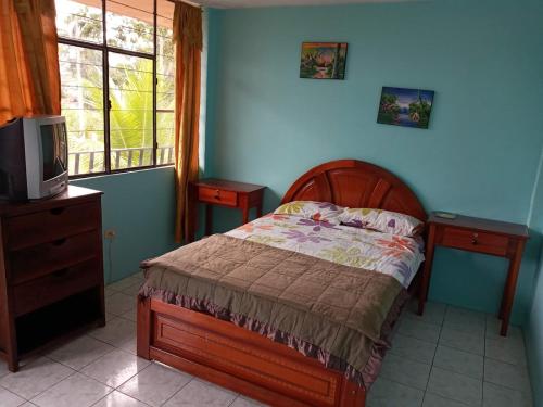 1 double bed