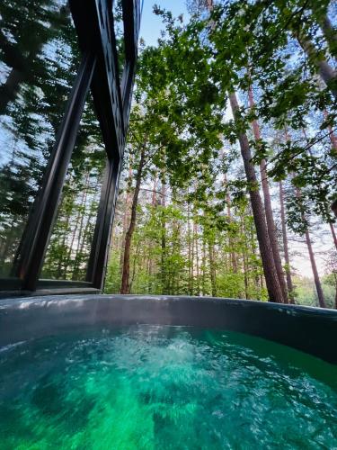 Premium Forest Bungalow with Ofuro Tub in Moletai