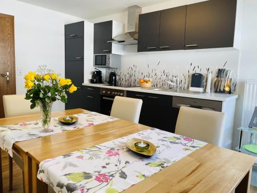 מטבח, Bergluft Appartement - Haus Lerchegger in Sankt Nikolai