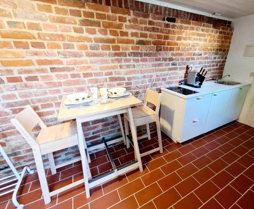 RED BRICKS basement studio apartment