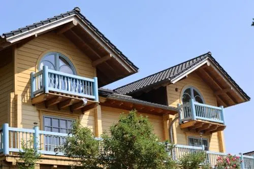 Seeblockhaus in Bosau, Deutschland
