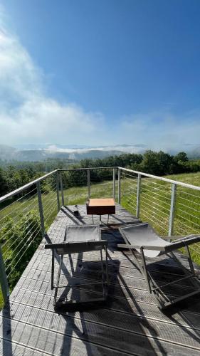 Erkély/terasz, Walden House Casarampi in Sellano