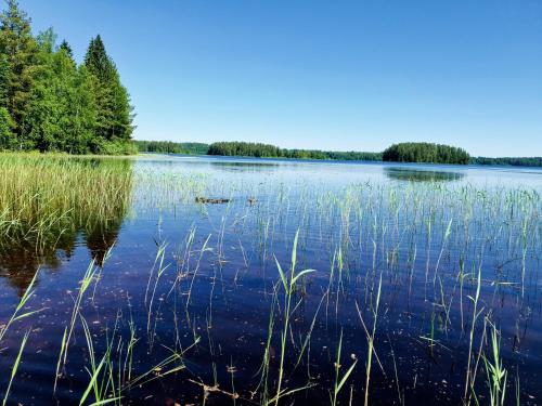 Huvila kosken rannalla