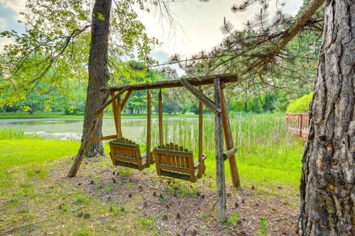 Magical Metamora Cottage with Fire Pit, Pond, Deck!