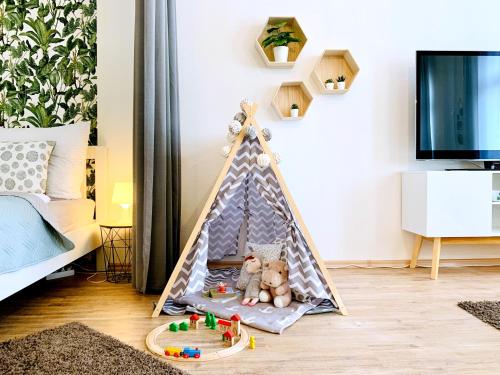Zentrumsnahe Ferienwohnung mit ruhigem Balkon - Arthur, Lipsko (fotografie 10)
