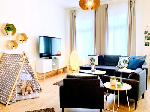 Zentrumsnahe Ferienwohnung mit ruhigem Balkon - Arthur, Lipsko (fotografie 7)