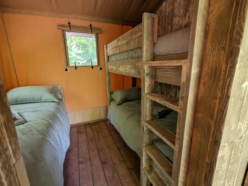 Luxury Safari Tent with Hot Tub in Ancient Woodland in Houpbodlera