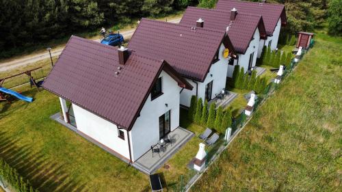Viesnīcas āriene, Domki na Jastrzębiej (Domki na Jastrzebiej) in Mieroszyno