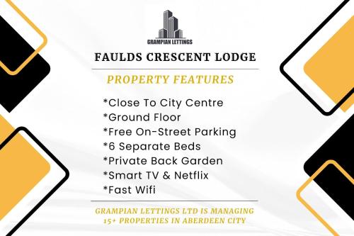 Faulds Crescent Lodge ✪ Grampian Lettings Ltd