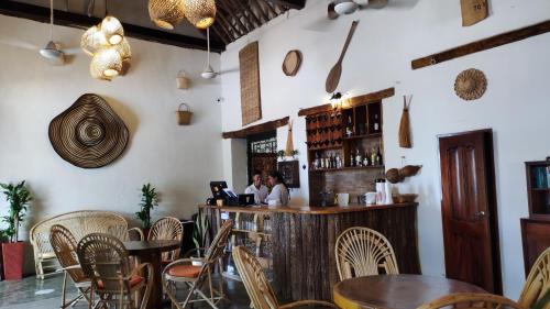 ห้องอาหาร, Hotel Nieto Mompox Riverfront (HOTEL NIETO MOMPOX, ubicado en el corazon del centro historico, frente al rio magdalena en zona de m) in มองโปส