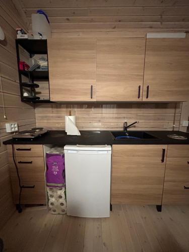 Kitchen, Sauna cabin in the heart of Nuuksio National Park - Mokki Nuuksiossa in Nuuksio