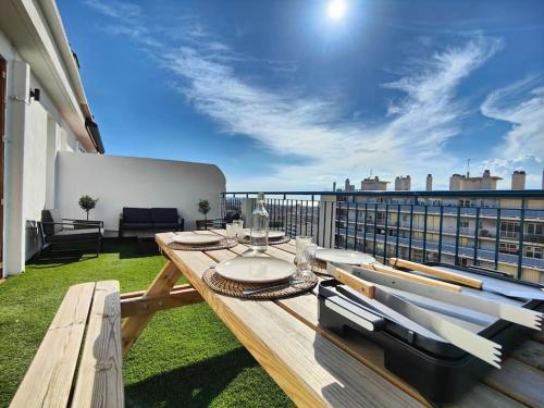 Grande terrasse, vue mer - Location saisonnière - Marseille