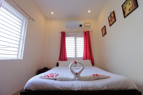 1 double bed